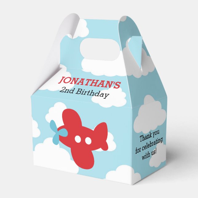 Cajas favoritas del avión (azul y rojo) (Front Side)