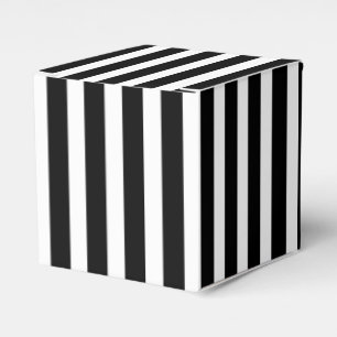 Cajas favoritas rayadas en blanco y negro