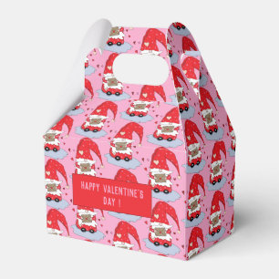 Cajas favoritas rosadas del patrón Gnome El día