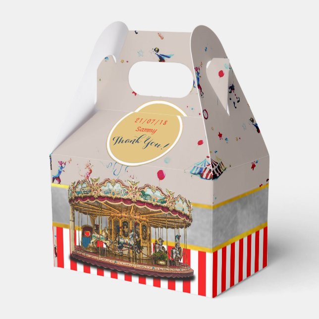 Cajas Gable de CIRCUS Carusel Personalizadas Vinta (Front Side)