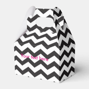 Cajas modernas de regalos de fiesta con Chevron en