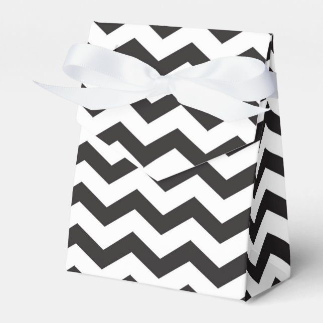 Cajas modernas de regalos de fiesta con Chevron en (Front Side)