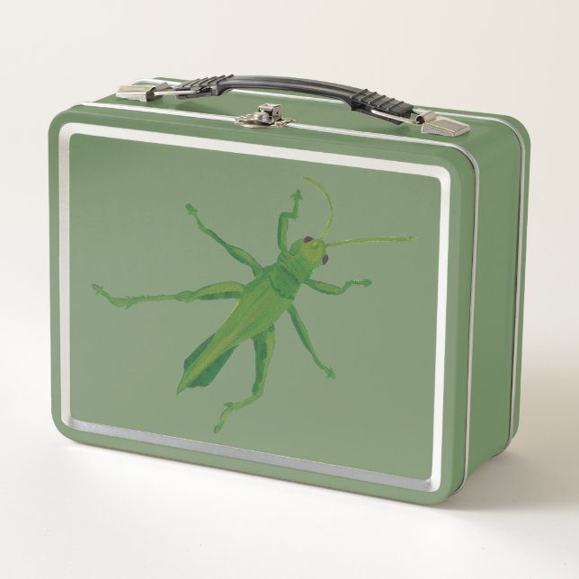 Cajas para almuerzo de saltamontes verdes (Anverso)