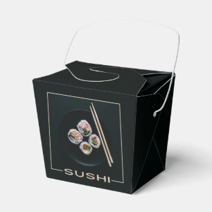 Cajas para llevar del favor del sushi