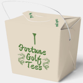 Cajas para llevar 'Fortune Golf Tees' Recuerdos di