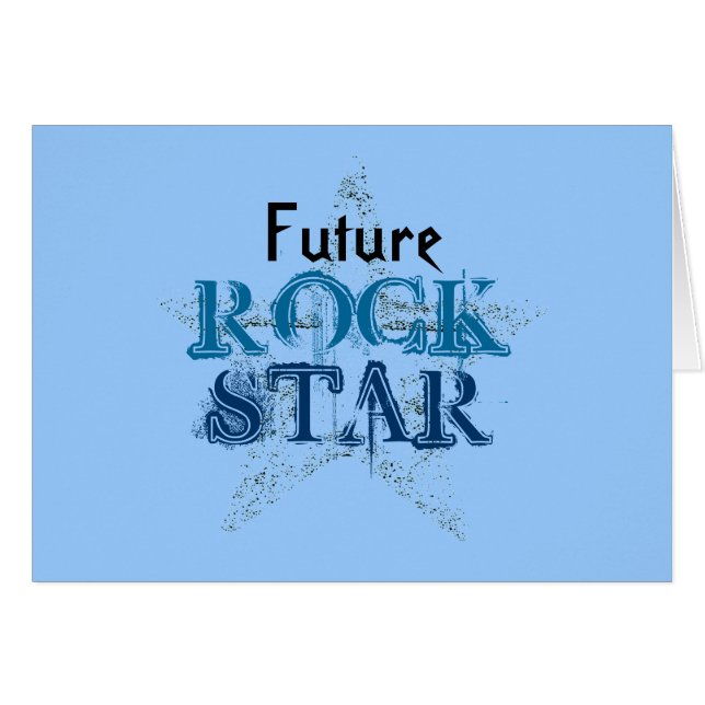 Cajas para niños con estrella de rock futuro (Anverso (Horizontal))