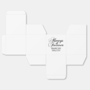 Cajas para regalos de boda Ebony Always & Forever