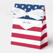 Cajas patrióticas de favor de la gloria blanca y a