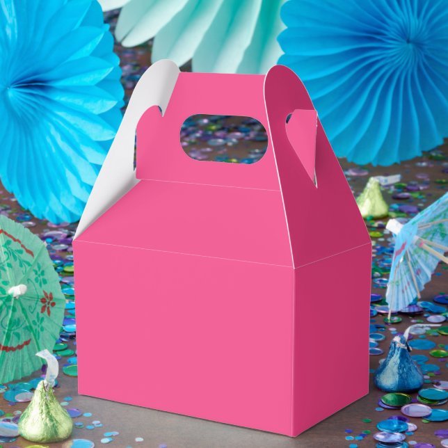 Cajas Personalizadas de Favoritos Rosadas – Gable  (Fiesta)