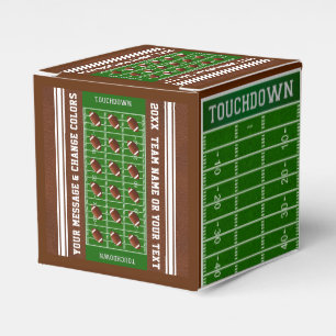 Cajas personalizadas del favor del fútbol con SU