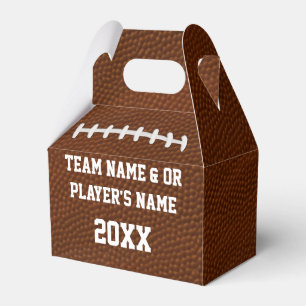 Cajas personalizadas del favor del fútbol en bult