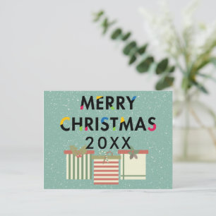 Cajas postales para regalo navideño moderno