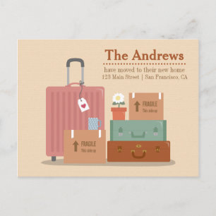 Cajas retro y maletas nuevas Invitaciones doméstic