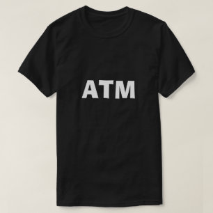 Cajero Automático En La Camiseta De Charla Del Fo
