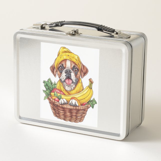 Cajetín de Plátano � Perro de Fruta Divertido (Anverso)