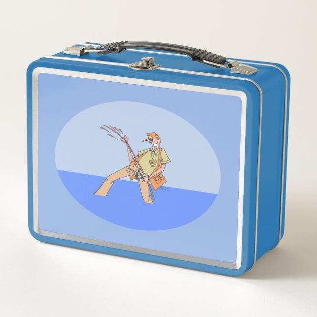 Cajón azul de pescador (Anverso)
