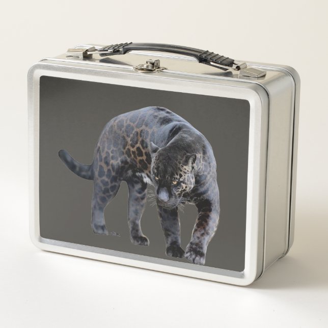 Cajón de almuerzo gris de Jaguar Diablo (Anverso)