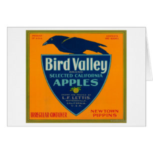 Cajón LabelWatsonville, CA de Apple del valle del