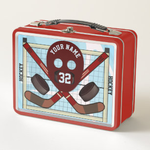 Cajón Metalizado de hockey sobre hielo personaliza