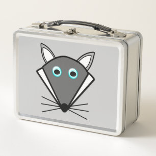 Cajón Metalizado de lobo de Halloween