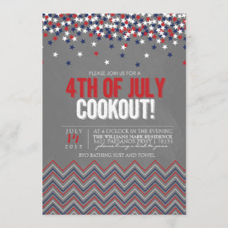 Cajón moderno 4 de julio Invitación a la reunión