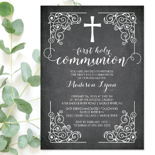 Cajón moderno Primera invitación a la Santa Comuni