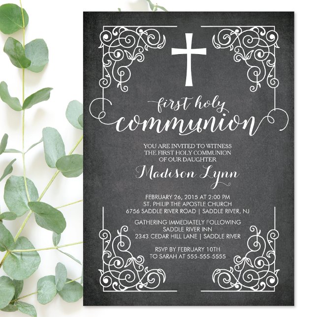 Cajón moderno Primera invitación a la Santa Comuni (Subido por el creador)