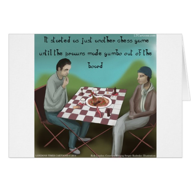 Cajun Chess Funny Personalizado (Anverso (Horizontal))
