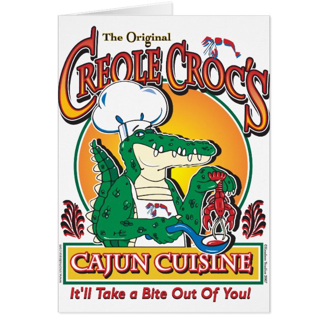 Cajun Crocs Ceole Cuisine (Frente)