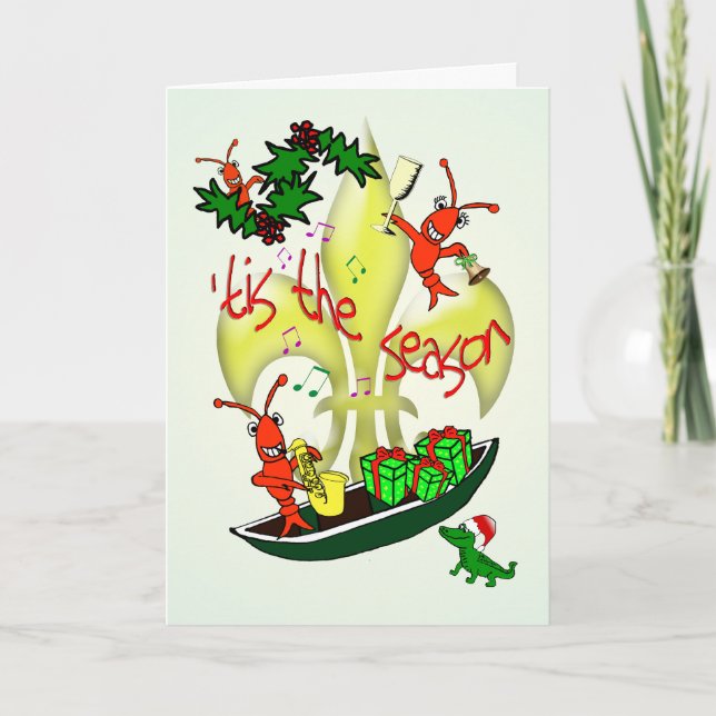 Cajun 'Tis temático el navidad de la estación (Anverso)