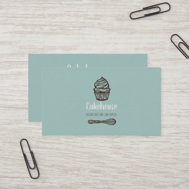 Cake Business Bakery - Tarjeta de presentación (Anverso/Reverso In Situ)