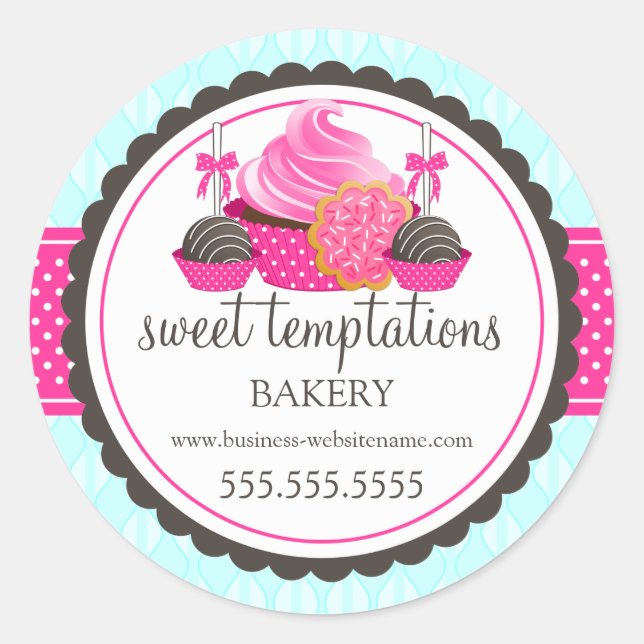 Cake Pops Cookie Cupcake Panadería Sellos de la ca (Anverso)