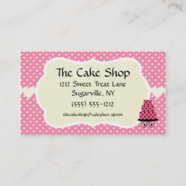 Cake Shop Baker Panadería Tarjetas de visita