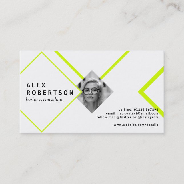 Cal y tarjeta de visita blanca del retrato de los (Anverso)