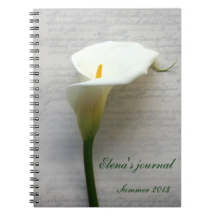 cala en el cuaderno del diario de la escritura