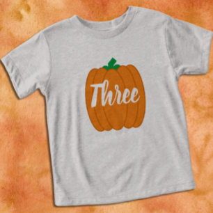 Calabaza 3.ª camiseta de cumpleaños