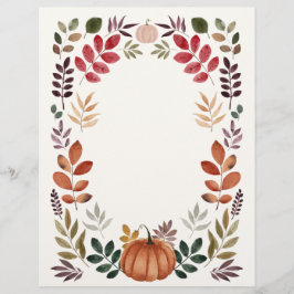 Calabaza acuática y hojas otoñales