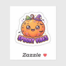 Calabaza Adorable Pegatina de Halloween