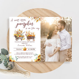 Calabaza Baby Shower Un Pequeño Y Dulce Invitación