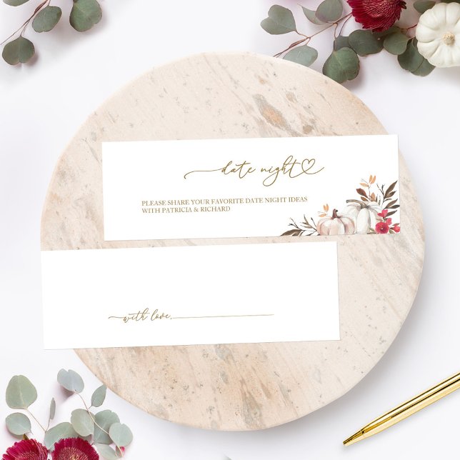 Calabaza Caída Ducha de Novias Tarjetas Nocturnas (Subido por el creador)