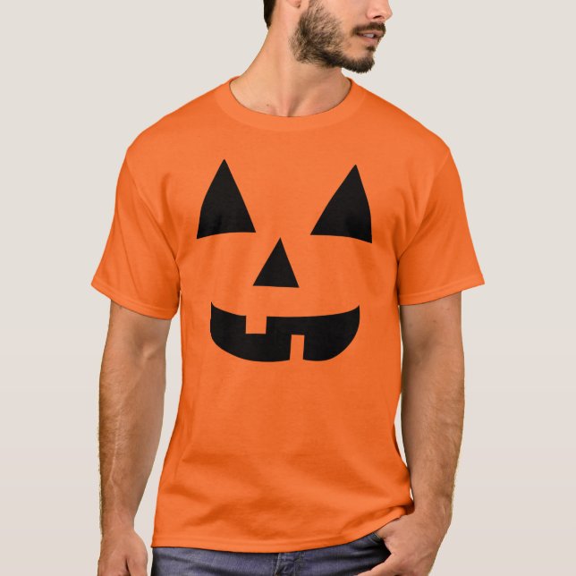 Calabaza cara camiseta de Halloween (Anverso)