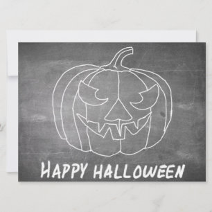 Calabaza con aspecto de pizarra para Halloween 3