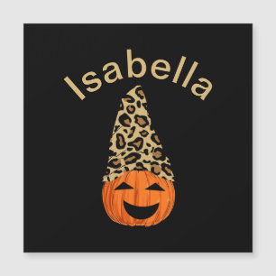 Calabaza con sombrero de leopardo