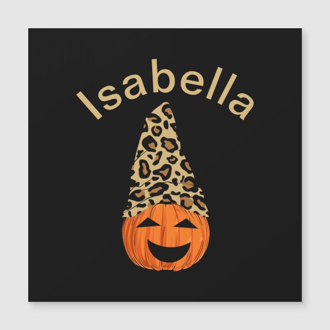 Calabaza con sombrero de leopardo (Anverso)