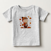  Calabaza Cuta Linus Cae Pequeño Y Camiseta Bebé