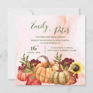Calabaza Cuta Otoño Sale Boda Floral Caída