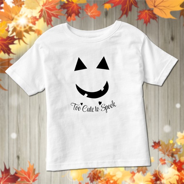 Calabaza Cute Halloween Sonríe Pequeña Camiseta (Subido por el creador)