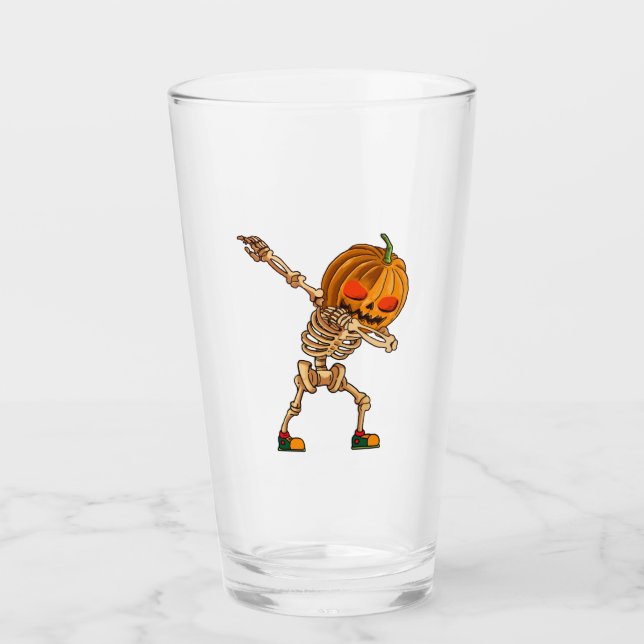 Calabaza Dabbing - Disfraz de esqueleto aterrador  (Anverso)