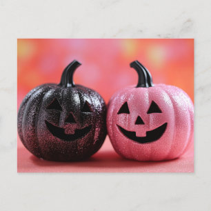 Calabaza de calabaza con tarjeta de saludo de Hall