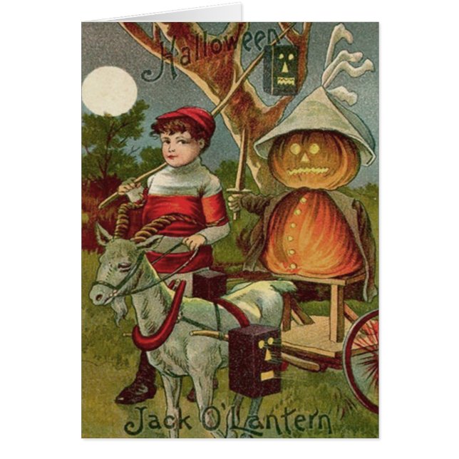 Calabaza de calabaza Jack O' Lantern de cabra llen (Frente)